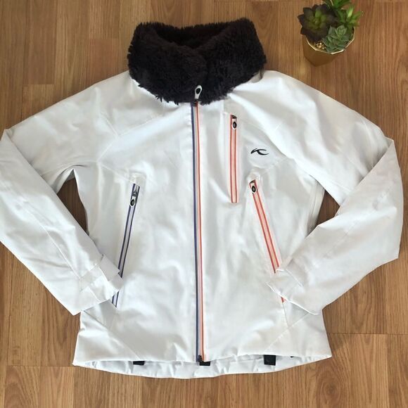 KJUS Desire Dermizax Premium Down PrimaLoft Recco White Ski Jacket - Picture 3 of 16